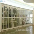 Transparentní polykarbonátové lamenové hliníkové skládací dveře